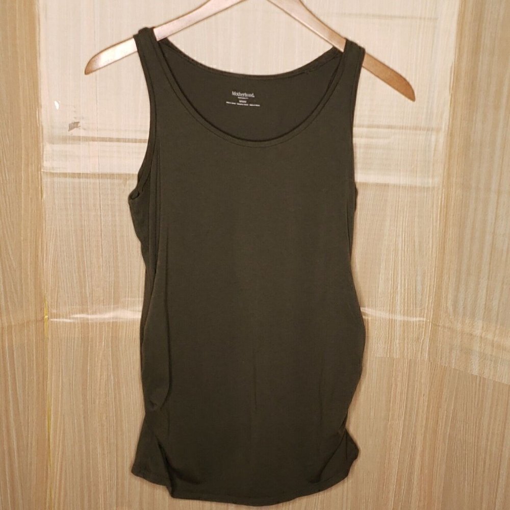Motherhood Maternity Green Tunic Tank Top Medium